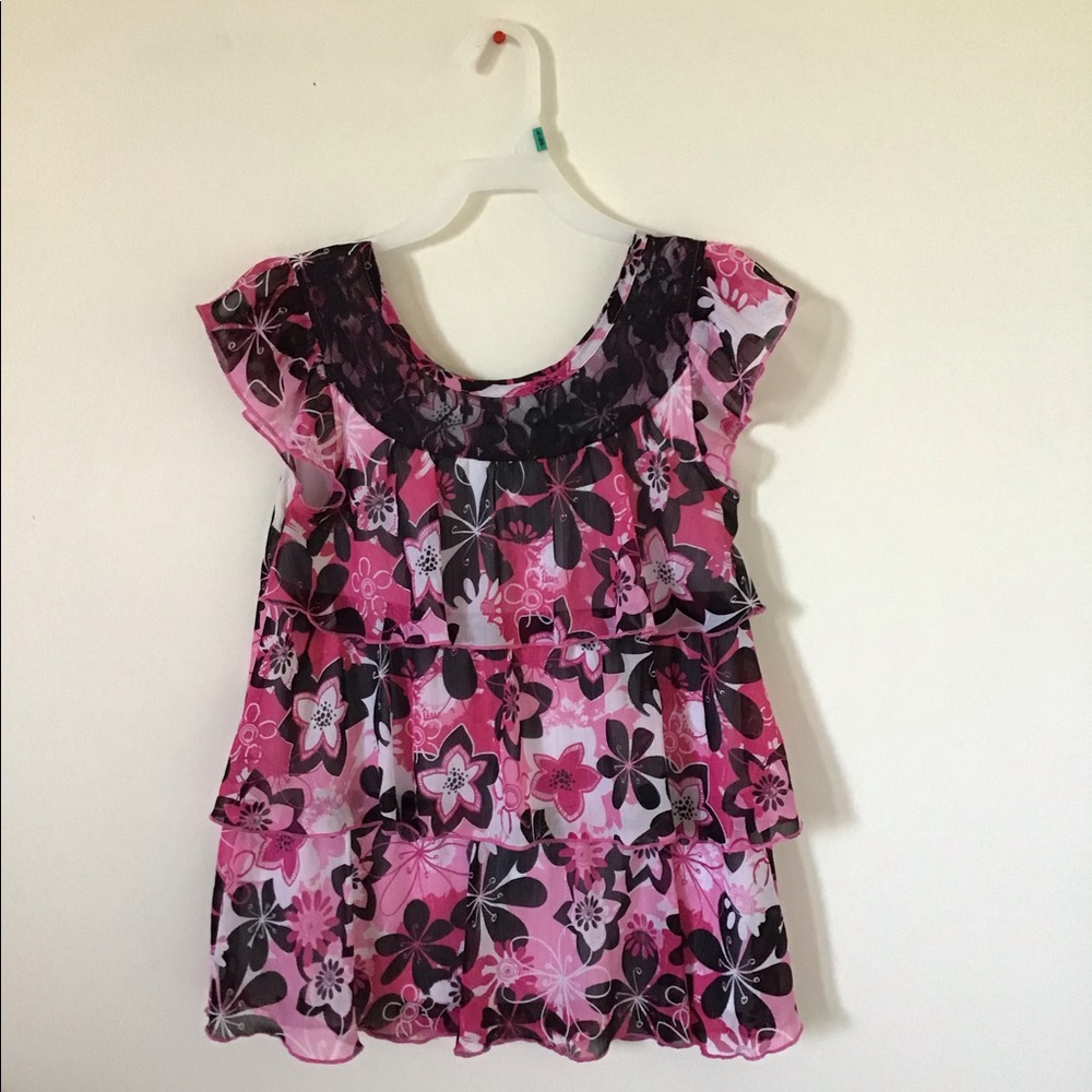 Ruffled Lace Top